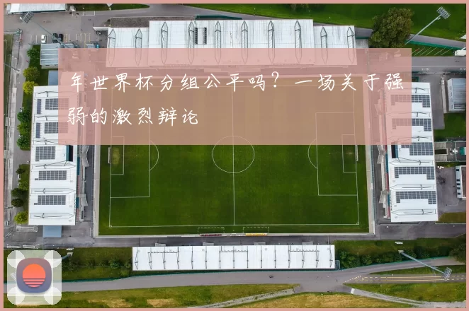 年世界杯分组公平吗？一场关于强弱的激烈辩论