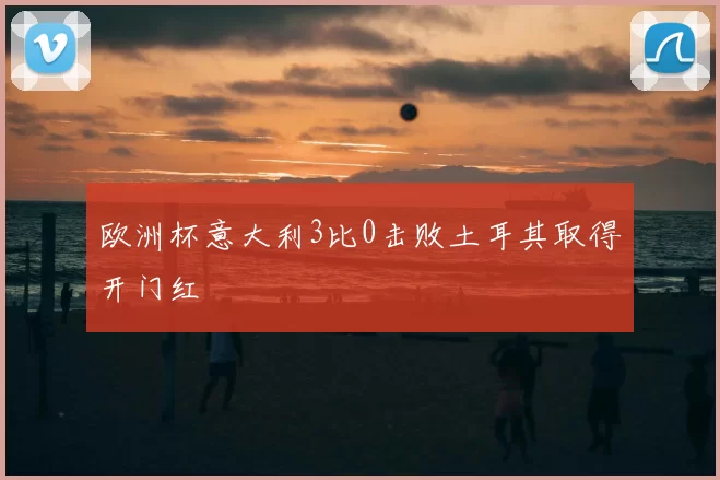 欧洲杯意大利3比0击败土耳其取得开门红